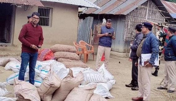 Illegally stored sugar seized in joint operation by Police, BSF Illegally stored sugar seized in joint operation by Police, BSF